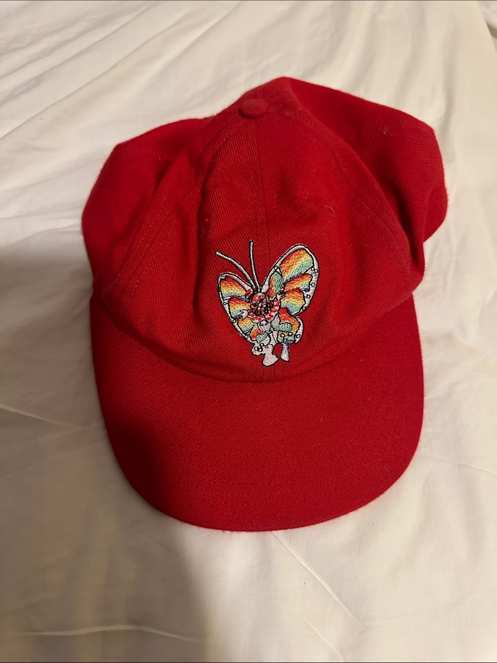 Supreme Gonz Butterfly Red Snapback Hat